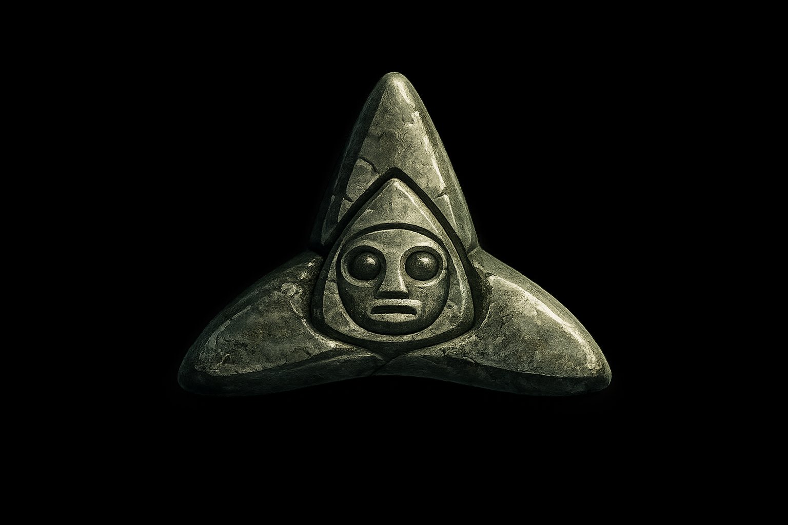 El trigonolito — la piedra de tres puntas sagrada de Yukiyu